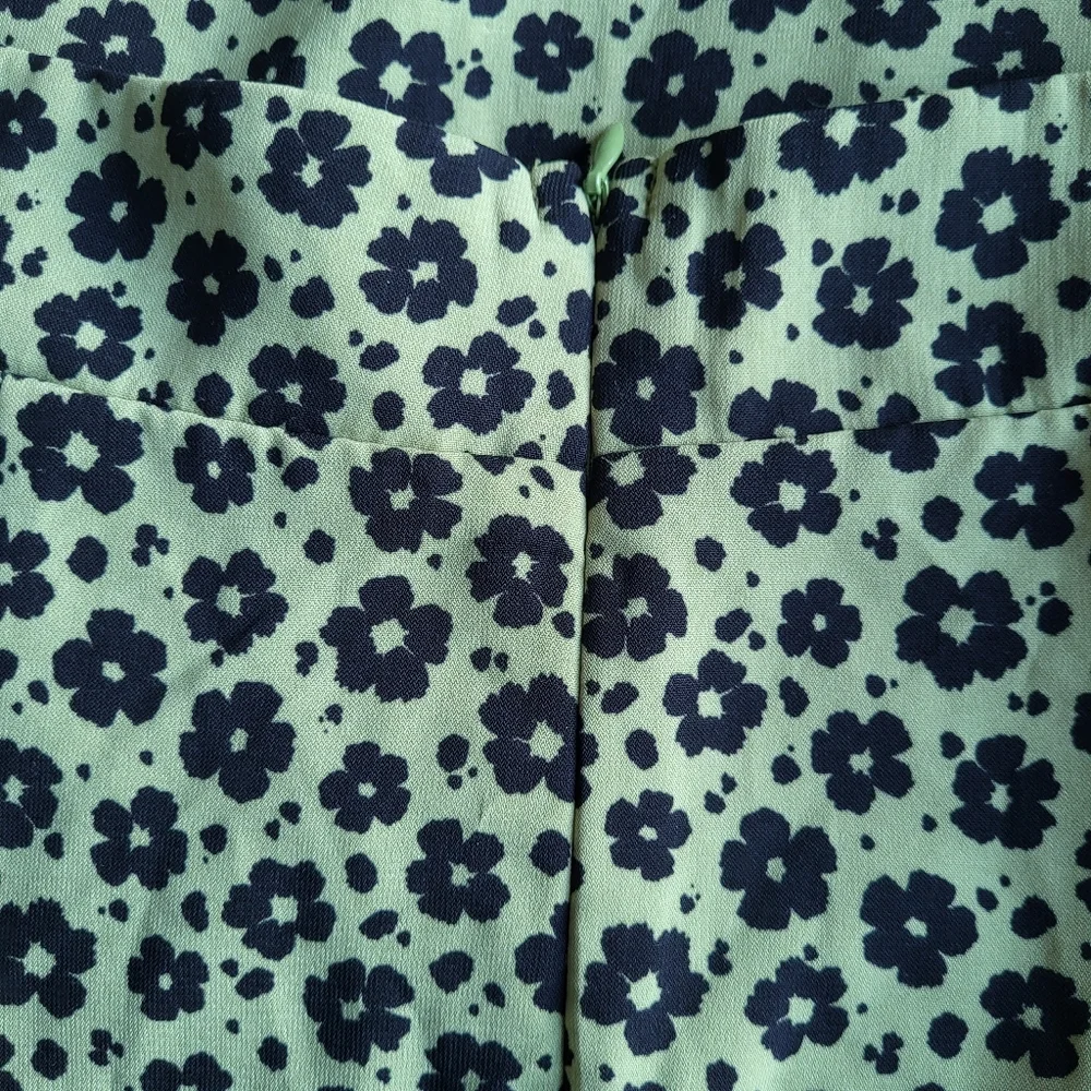 Lulus Green Floral Print Backless Mini Dress - Picture 7 of 8